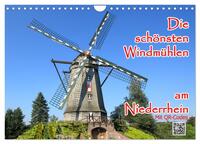 Die schönsten Windmühlen am Niederrhein (Wandkalender 2025 DIN A4 quer), CALVENDO Monatskalender