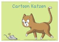 Cartoon Katzen (Wandkalender 2025 DIN A3 quer), CALVENDO Monatskalender