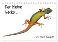 Der kleine Gecko und seine Freunde (Tischkalender 2025 DIN A5 quer), CALVENDO Monatskalender