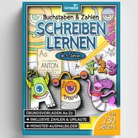 Buchstaben und Zahlen schreiben lernen ab 5 Jahren