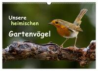 Unsere heimischen Gartenvögel (Wandkalender 2025 DIN A3 quer), CALVENDO Monatskalender