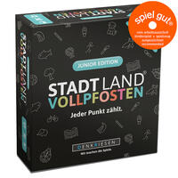 DENKRIESEN - STADT LAND VOLLPFOSTEN® – Das Kartenspiel – JUNIOR EDITION "Jeder Punkt zählt."