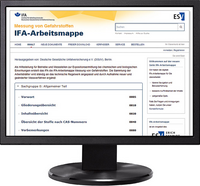 Messung von Gefahrstoffen – IFA-Arbeitsmappe - Jahresabonnement bei Kombibezug Print und Datenbank