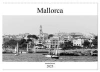 Mallorca monochrom (Wandkalender 2025 DIN A2 quer), CALVENDO Monatskalender