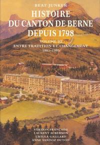 Histoire du Canton de Berne depuis 1798