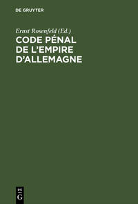 Code pénal de l’Empire d’Allemagne