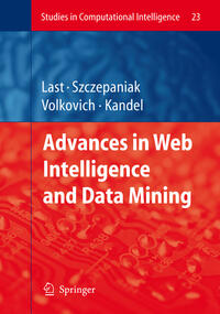 Advances in Web Intelligence and Data Mining