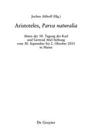 Aristoteles, ›Parva naturalia‹