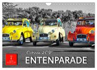 Citroën 2CV - Entenparade (Wandkalender 2025 DIN A4 quer), CALVENDO Monatskalender