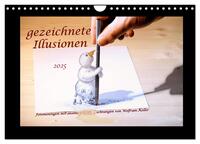 gezeichnete Illusionen (Wandkalender 2025 DIN A4 quer), CALVENDO Monatskalender