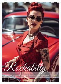 Rockabilly (Wandkalender 2025 DIN A2 hoch), CALVENDO Monatskalender