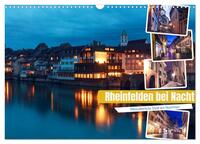 Rheinfelden bei Nacht (Wandkalender 2025 DIN A3 quer), CALVENDO Monatskalender