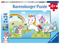 Children's puzzle 2x24 Teile - Märchenhaftes Einhorn