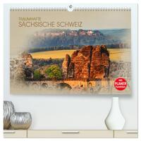 Traumhafte Sächsische Schweiz (hochwertiger Premium Wandkalender 2025 DIN A2 quer), Kunstdruck in Hochglanz