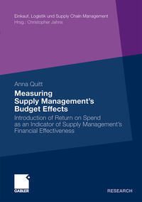 Measuring Supply Management’s Budget Effects