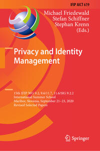 Privacy and Identity Management