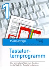 fiellascript Tastaturlernprogramm Band 1 blau