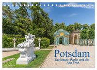 Potsdam - Schlösser, Parks und der Alte Fritz (Tischkalender 2025 DIN A5 quer), CALVENDO Monatskalender