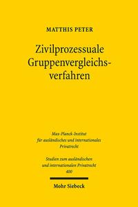 Zivilprozessuale Gruppenvergleichsverfahren