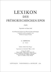 Lexikon des frühgriechischen Epos Lfg. 21