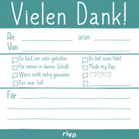 Vielen Dank - Klebezettel