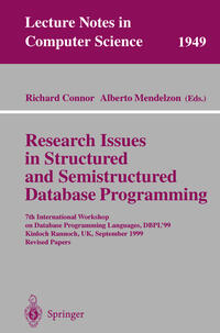 Research Issues in Structured and Semistructured Database Programming