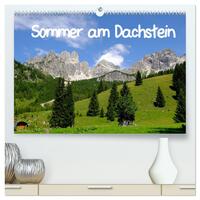 Sommer am Dachstein (hochwertiger Premium Wandkalender 2025 DIN A2 quer), Kunstdruck in Hochglanz