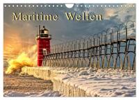 Maritime Welten (Wandkalender 2025 DIN A4 quer), CALVENDO Monatskalender