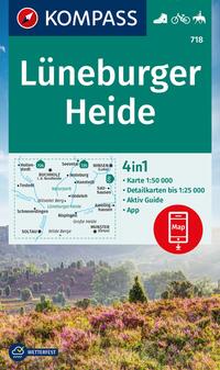 KOMPASS Wanderkarte 718 Lüneburger Heide 1:50.000