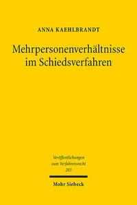 Mehrpersonenverhältnisse im Schiedsverfahren