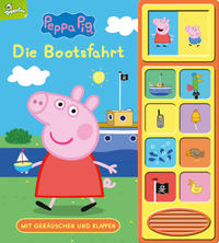 Peppa Pig - Die Bootsfahrt - Klappen-Geräusche-Buch mit 10 Sounds - Pappbilderbuch für Kinder ab 3 Jahren