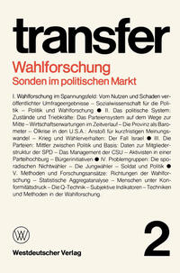 Wahlforschung: Sonden im politischen Markt