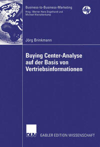 Buying Center-Analyse auf der Basis von Vertriebsinformationen