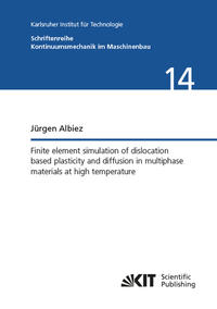 Finite element simulation of dislocation based plasticity and diffusion in multiphase materials at high temperature