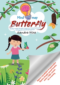 KitaFix-Mindmap Butterfly (Ready-made thought maps for Preschool work in Daycare and Kindergarten)