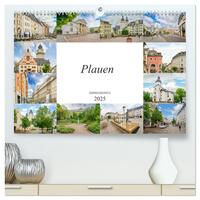 Plauen Impressionen (hochwertiger Premium Wandkalender 2025 DIN A2 quer), Kunstdruck in Hochglanz