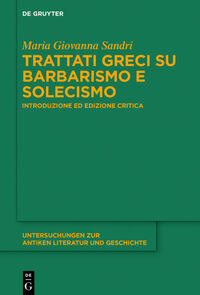 Trattati greci su barbarismo e solecismo