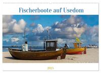 Fischerboote auf Usedom (Wandkalender 2025 DIN A2 quer), CALVENDO Monatskalender