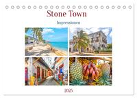 Stone Town - Impressionen (Tischkalender 2025 DIN A5 quer), CALVENDO Monatskalender