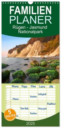 Familienplaner 2025 - Rügen - Jasmund Nationalpark mit 5 Spalten (Wandkalender, 21 x 45 cm) CALVENDO