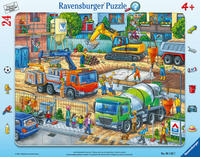 Children's puzzle 24 Teile - Auf der Baustelle ist was los!