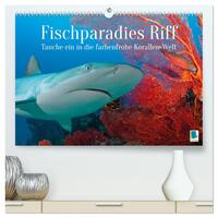 Fischparadies Riff (hochwertiger Premium Wandkalender 2025 DIN A2 quer), Kunstdruck in Hochglanz