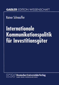 Internationale Kommunikationspolitik für Investitionsgüter