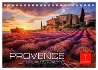 Provence Urlaubsträume (Tischkalender 2025 DIN A5 quer), CALVENDO Monatskalender