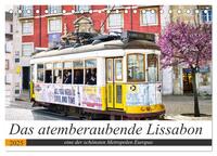 Das atemberaubende Lissabon (Tischkalender 2025 DIN A5 quer), CALVENDO Monatskalender