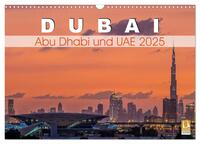 Dubai, Abu Dhabi und UAE 2025 (Wandkalender 2025 DIN A3 quer), CALVENDO Monatskalender