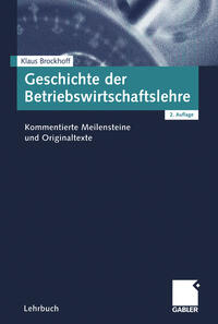 Geschichte der Betriebswirtschaftslehre