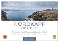 Nordkapp - Norwegens Küstenlandschaft (Tischkalender 2025 DIN A5 quer), CALVENDO Monatskalender