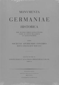 Constitutiones et acta publica imperatorum et regum (1198-1272)