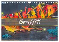 Graffiti (Wandkalender 2025 DIN A4 quer), CALVENDO Monatskalender